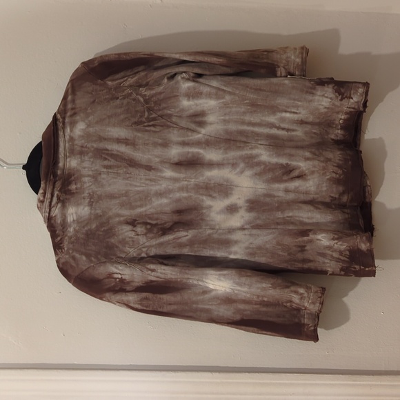 Tie-Dye Brown & Cream Blaser Size M - Picture 2 of 8
